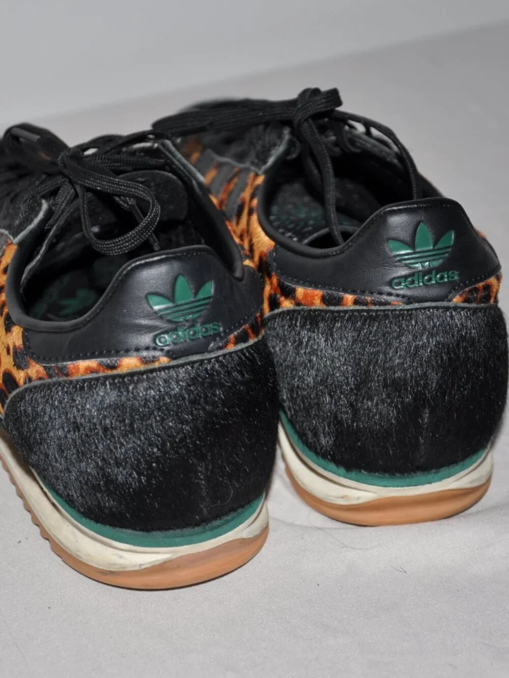 JI0187 adidas Originals SL72 OG Core Black Off White Collegiate Green (Women's)